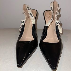 Dior slingblack pump 38.5 black worn 3 times